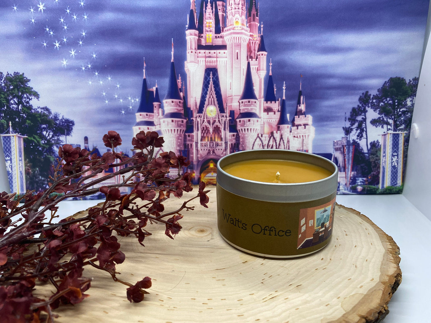 WALT'S OFFICE Soy Candle - Tobacco Scent- Walt Disney World- Disney Imaginering- Disney Animation Studios-The Magic Of Disney