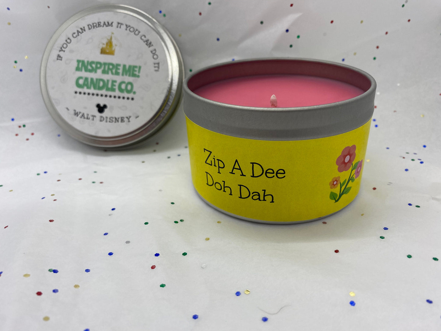 ZIP A DEE Doh DAH-Splash Mountain Candle- Attraction Inspired-Magic Kingdom-Floral Scent-What A Wonderful Day