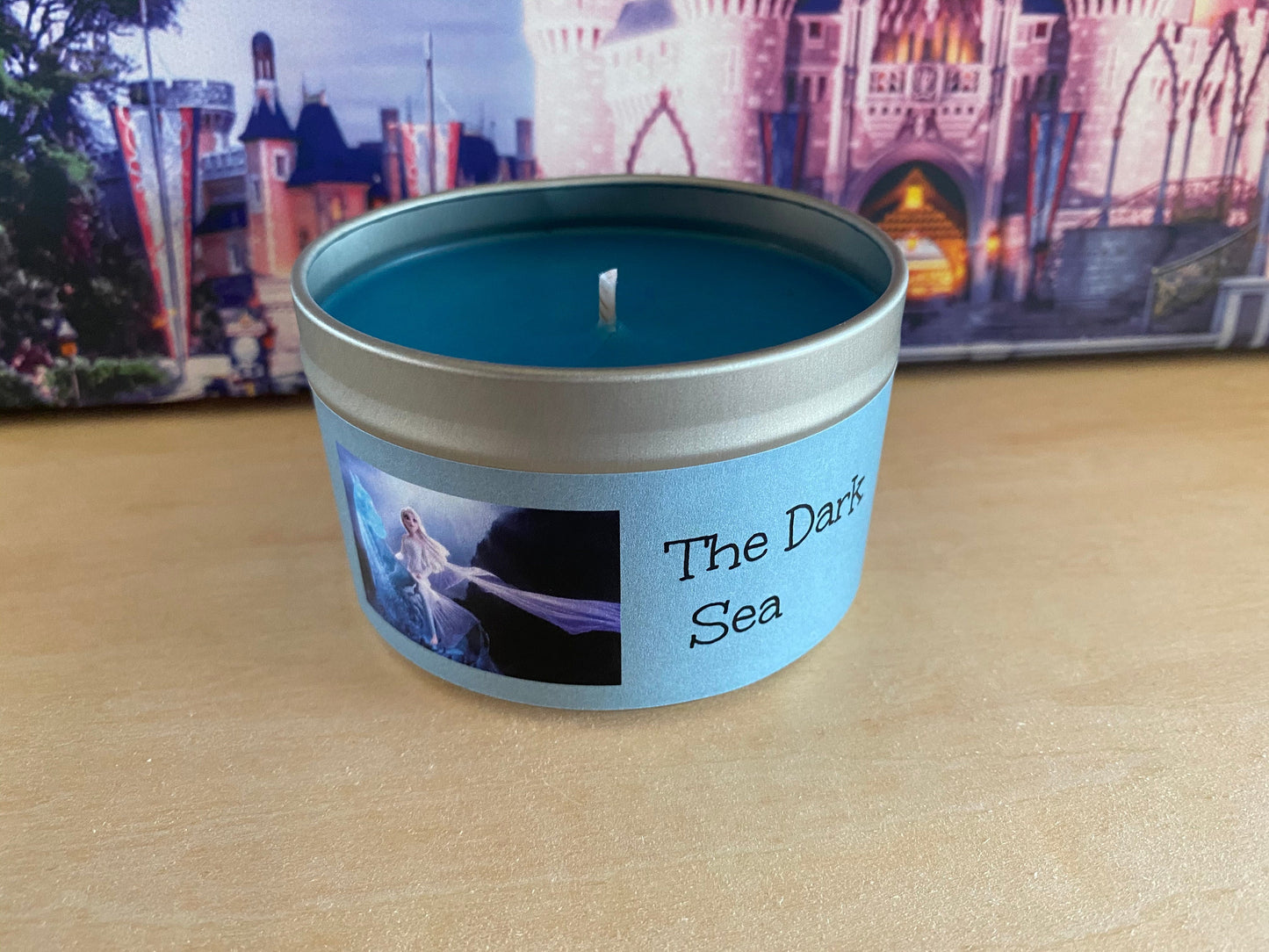 FROZEN Candle-TheDark Sea-Black Ice Scent-Frozen 2-Disney Home Decor-Gift For A Disney Lover-Disney Bridal Shower Gift-Into The Unknown-Elsa