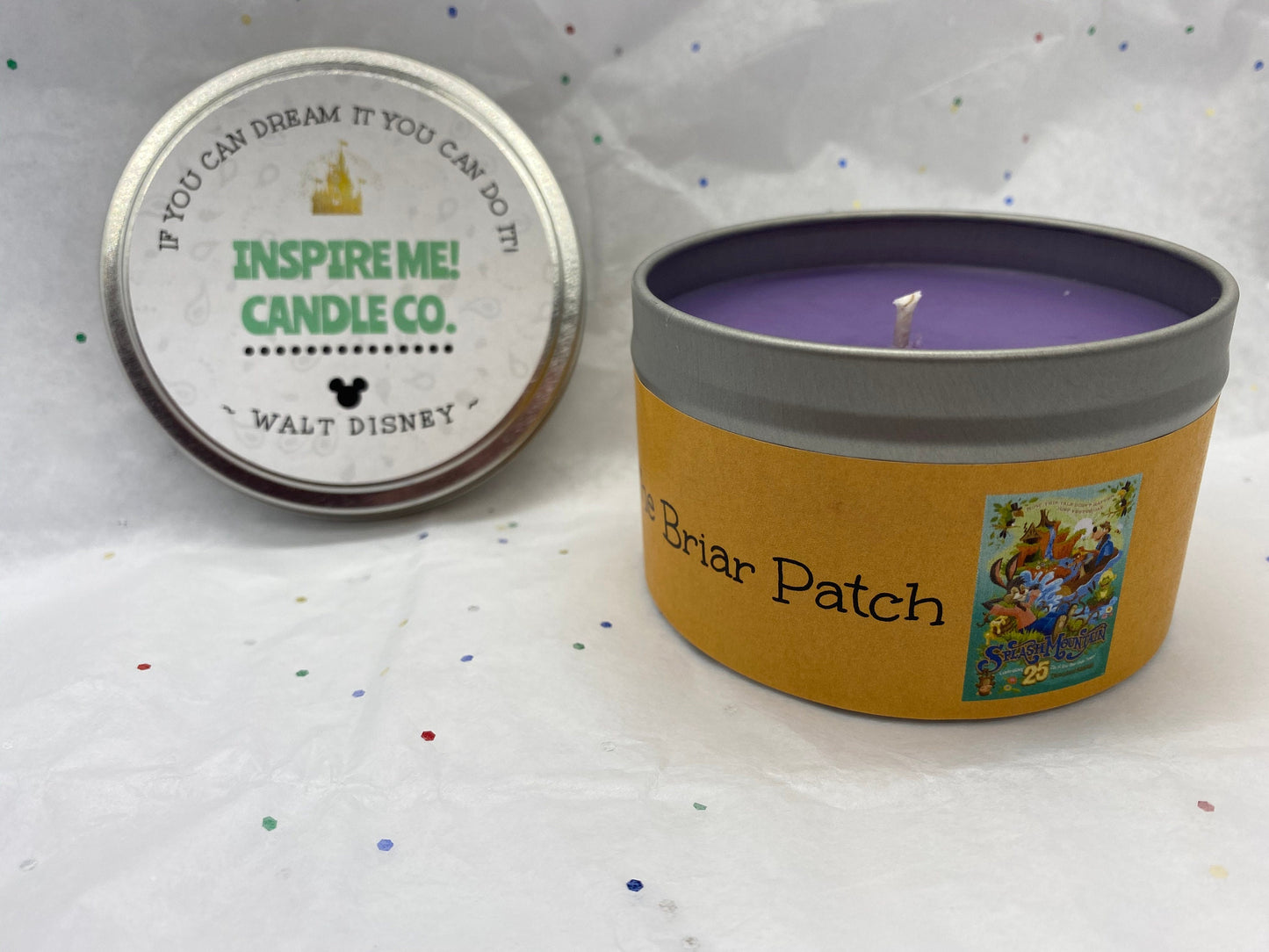 SPLASH MOUNTAIN Candle- The BRIAR Patch- Woody Scent