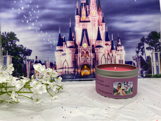 MULAN CANDLE- Disney Scents- Flower That Blooms In Adversity- Japanese Cherry Blossom Scent-The Emperor-Disney Princess-Feminism-Women Power