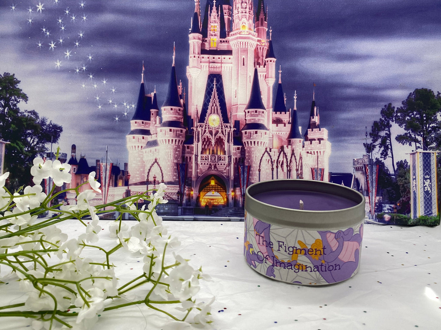 FIGMENT OF IMAGINATION- Epcot Inspired - Raspberry Vanilla Scent-World Showcase-Disney Decor-One Little Spark-Flower And Garden Festival