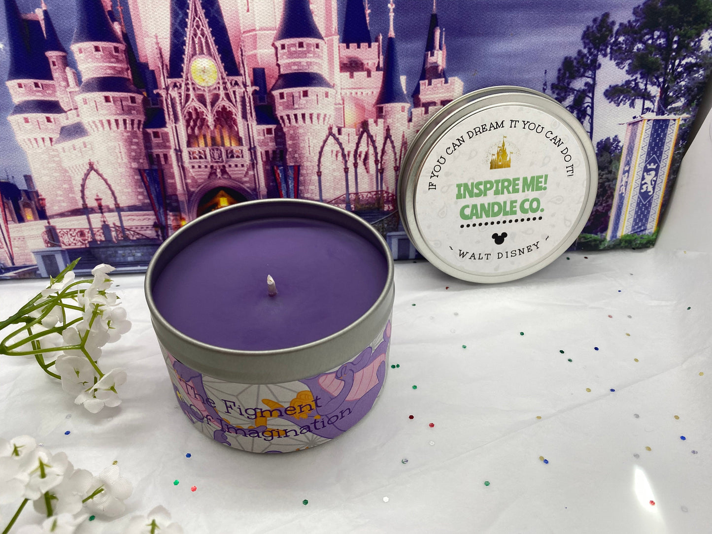 FIGMENT OF IMAGINATION- Epcot Inspired - Raspberry Vanilla Scent-World Showcase-Disney Decor-One Little Spark-Flower And Garden Festival