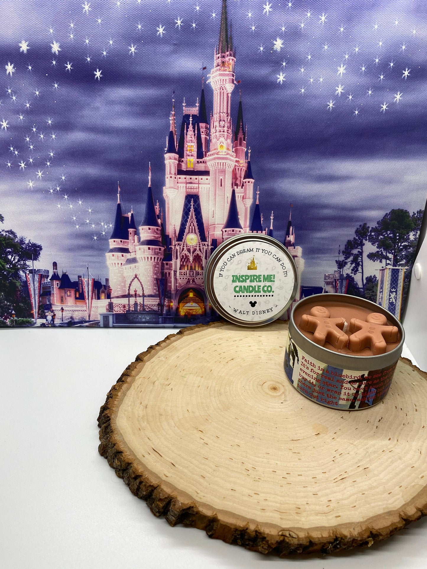 GINGERBREAD CANDLE -The Rescuers~ Rufus The Cat~ Faith Is A Bluebird~Gingerbread Candle