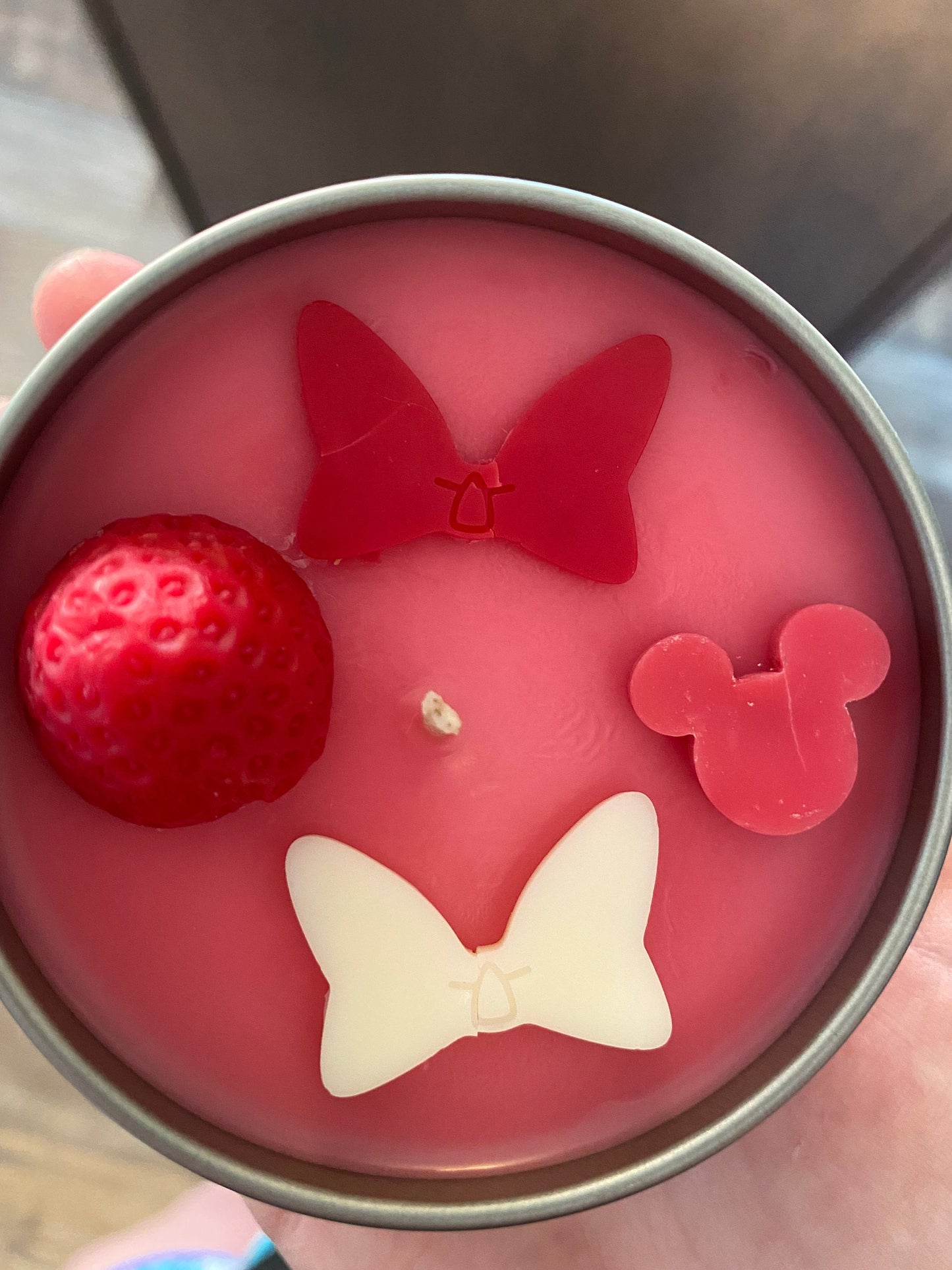 MINNIE MOUSE CANDLE Minnie’s Bow-Tique Candle- Disney- Strawberry Shortcake Scented/ Disney Plus/ Minnie Mouse/ Fun And Fashion/Bow Shop