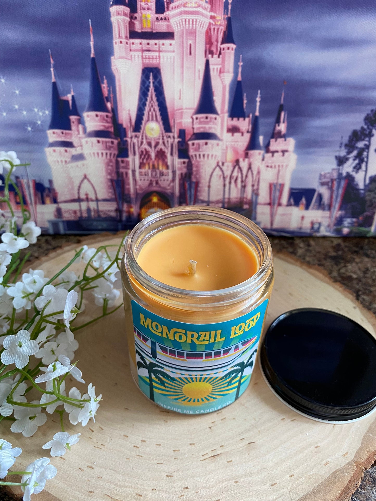 MONORAIL Loop Candle-Please Stand Clear Of The Doors-Disney Park Resort Transportation-Highway In The Sky Train-Magic Kingdom Transportation