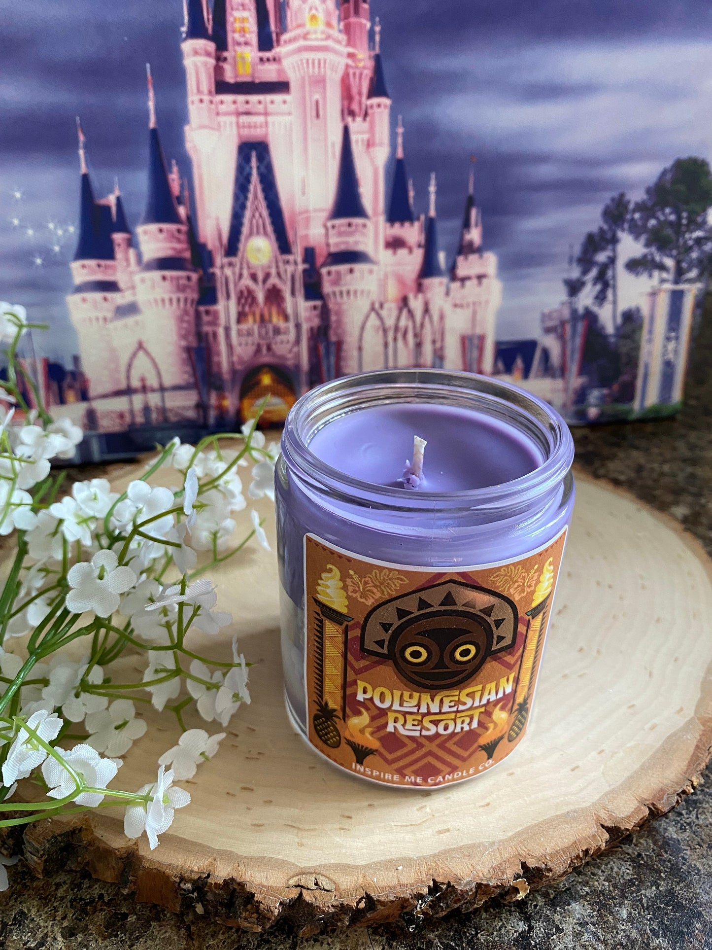 POLYNESIAN RESORT Candle Disney-Inspired Scent ~ Inspired By Vacation Resort-Perfect Gift Or Home Decor-Housewarming Gift-Trip Plan