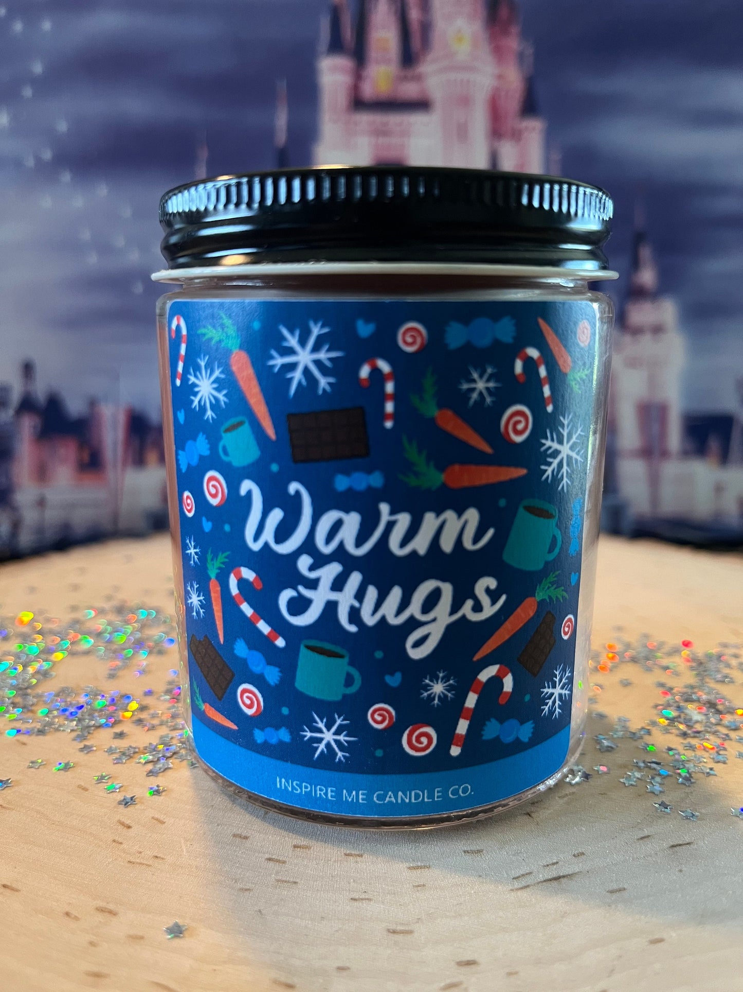 WARM HUGS OLAF Frozen Candle-Peppermint Hot Coco Scent-Christmas At Disney-Holiday Candle-Disney GiftFor Christmas-Christmas In Florida Gift