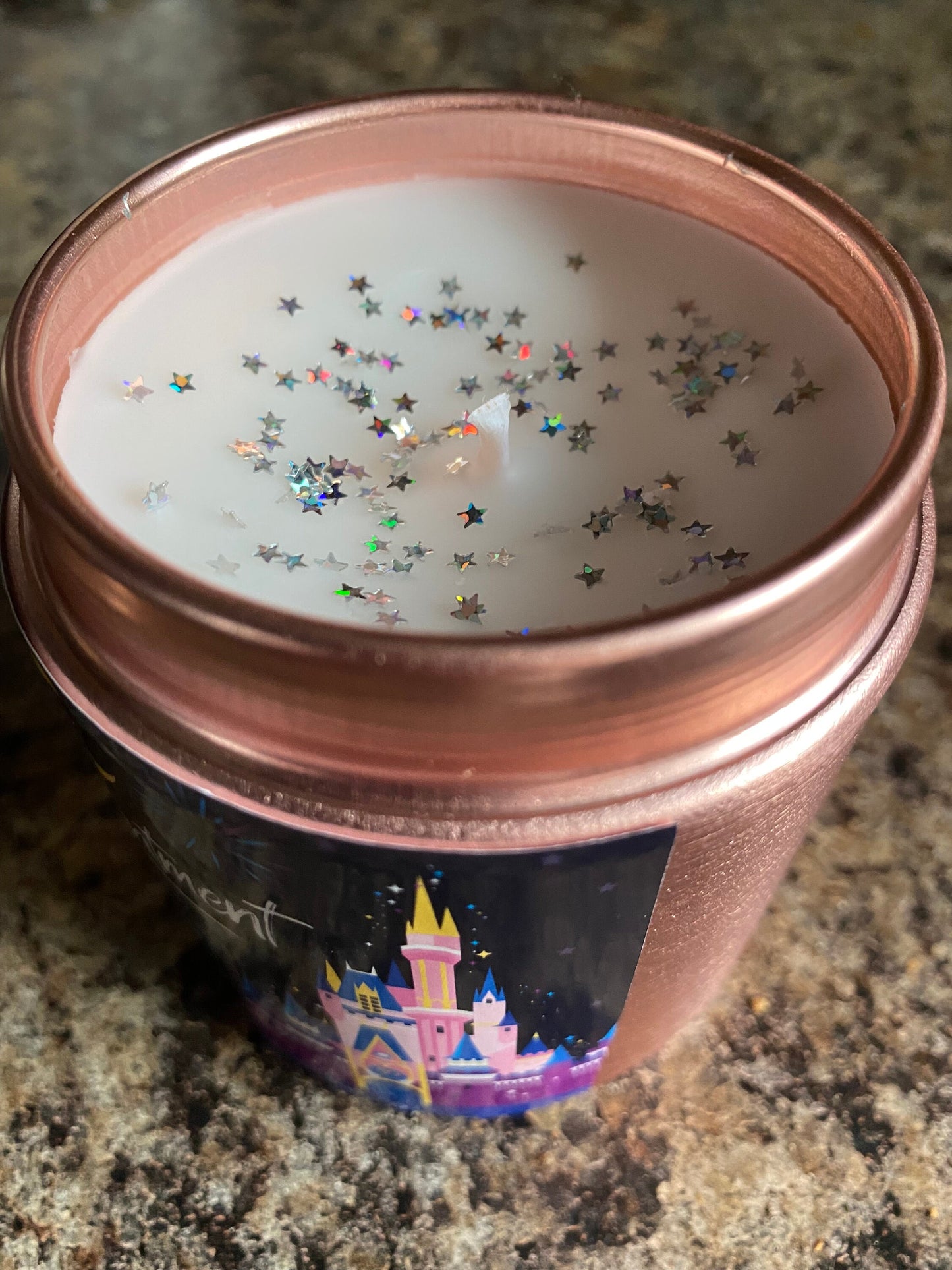 ENCHANTMENT-Disney 50th ANNIVERSARY-Cashmere Plum Scented-You Are The Magic-Star Confetti-Gold Classic Collection