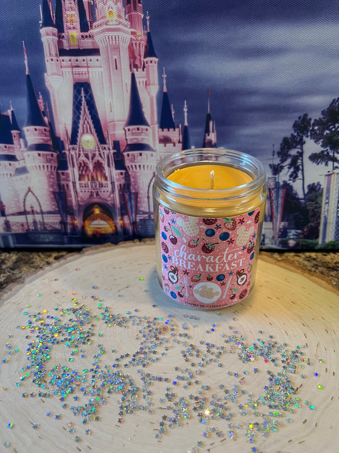 MICKEY WAFFLES Breakfast CANDLE-Mouse Ear Waffles Butter & Maple Syrup Scent-Gift For Disney Kitchen-Character Breakfast At Disney Ohana