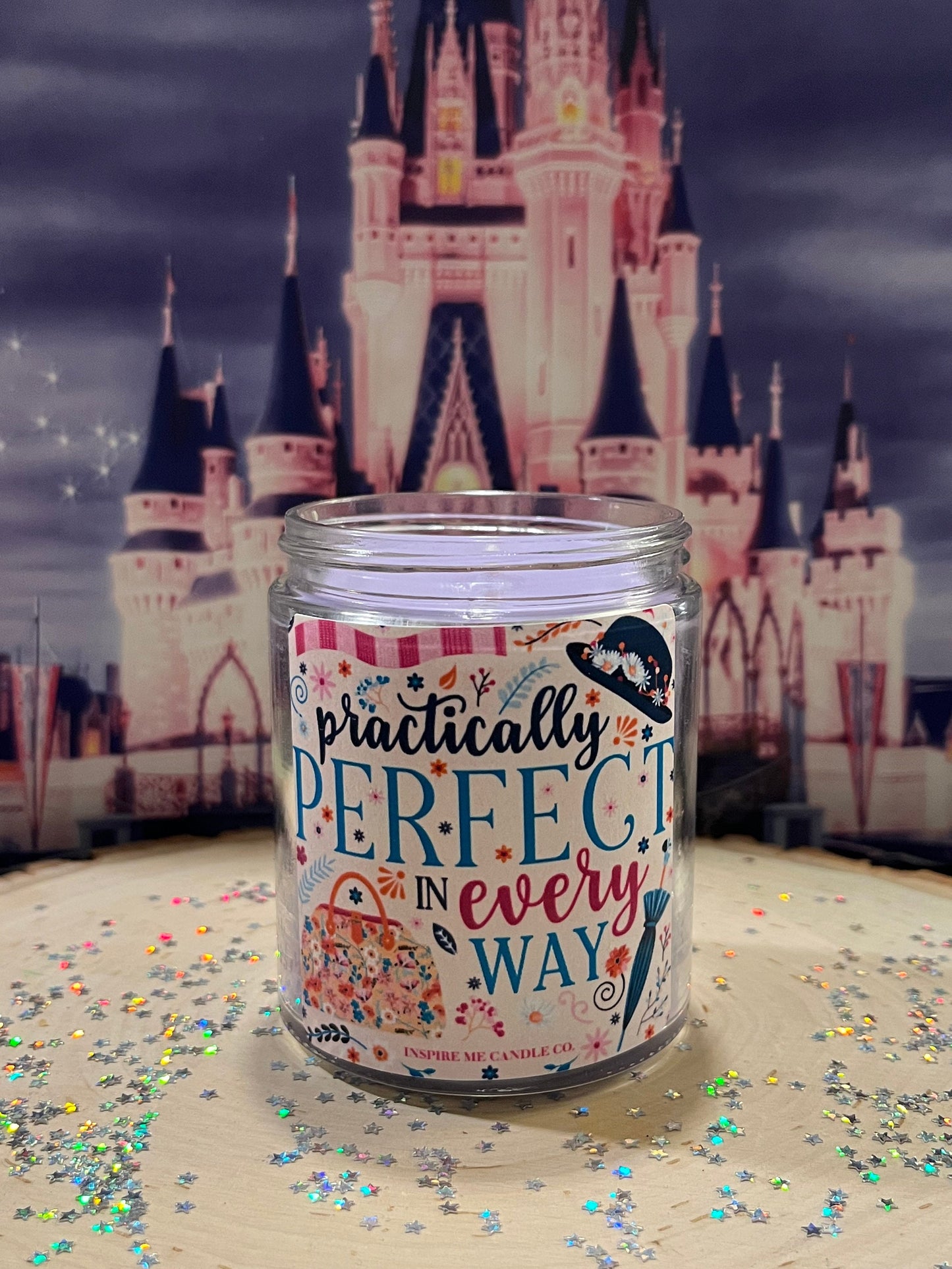 MARY POPPINS Candle-Practically Perfect In Every Way Candle-Peppermint & Eucalyptus-Valentine's Day-Disney, Disney Decor, Disney Wedding