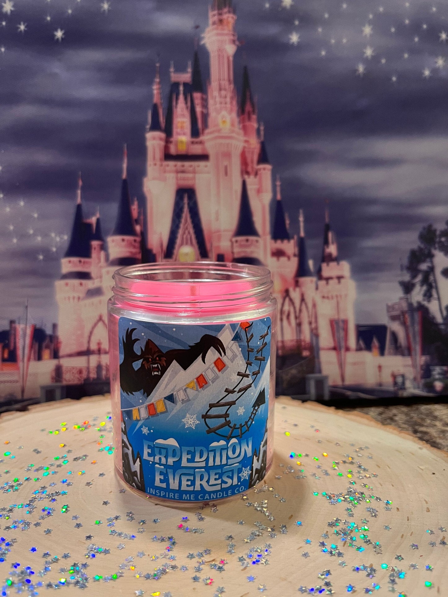 Expedition EVEREST Candle- ANIMAL KINGDOM Candle-Disney's Animal Kingdom-Mount Everest-The Yeti In The Mountain-Animal Kingdom Tree Of Life