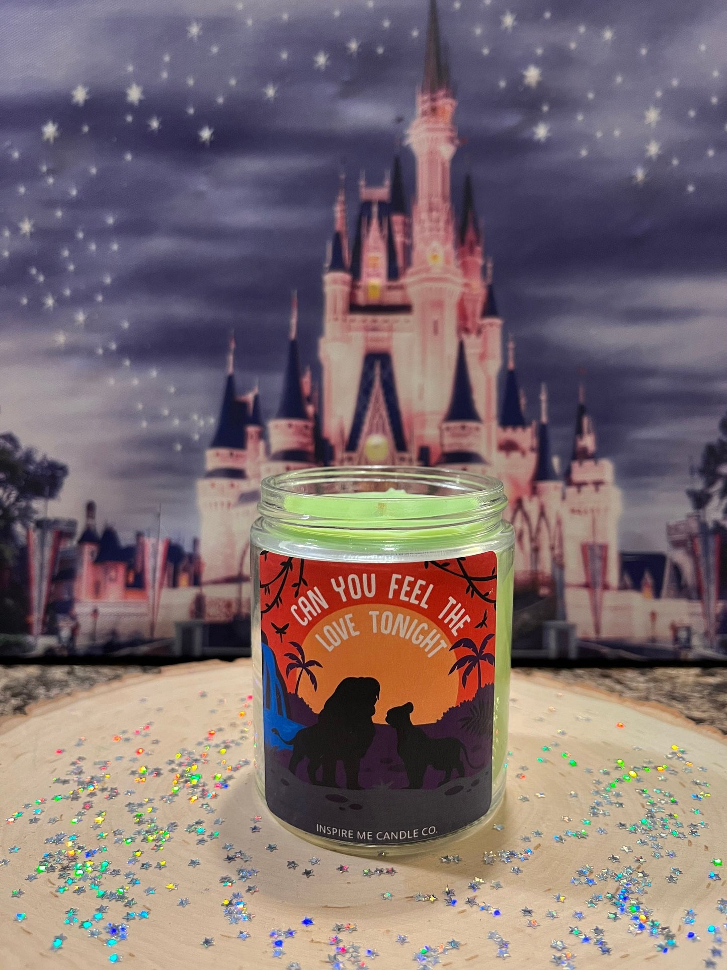 LION KING Candle-Nala and Simba-Can You Feel The LOVE Tonight Candle-Disney Decor-Gift For A Disney Fan-Disney Wedding Gift For Her-Bridal