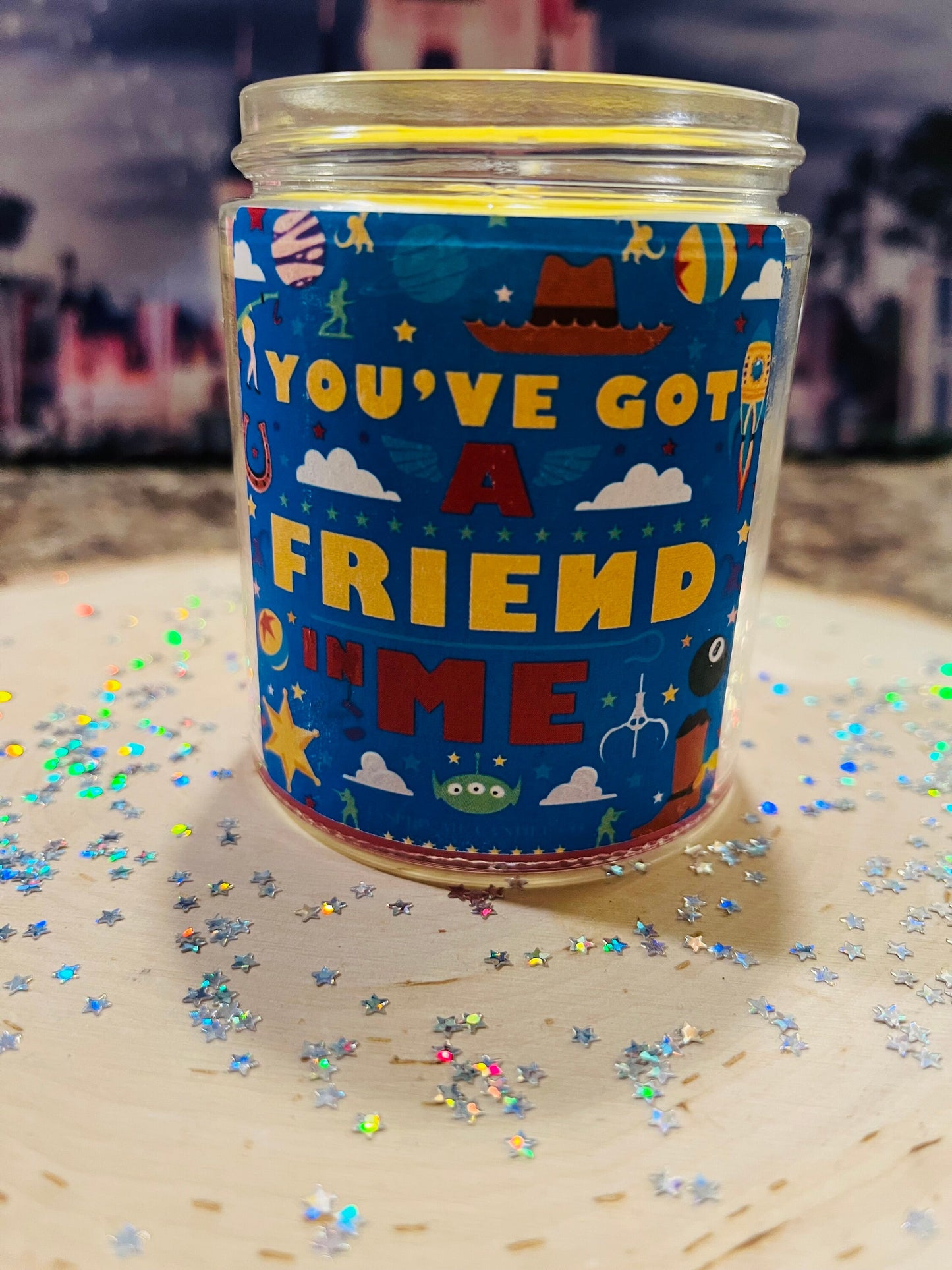 TOY STORY Candle-You've Got A Friend In Me-Toy Story World At Hollywood Studios-Woody And Buzz Lightyear Gift-Toy Story Home Decor-PixarGift