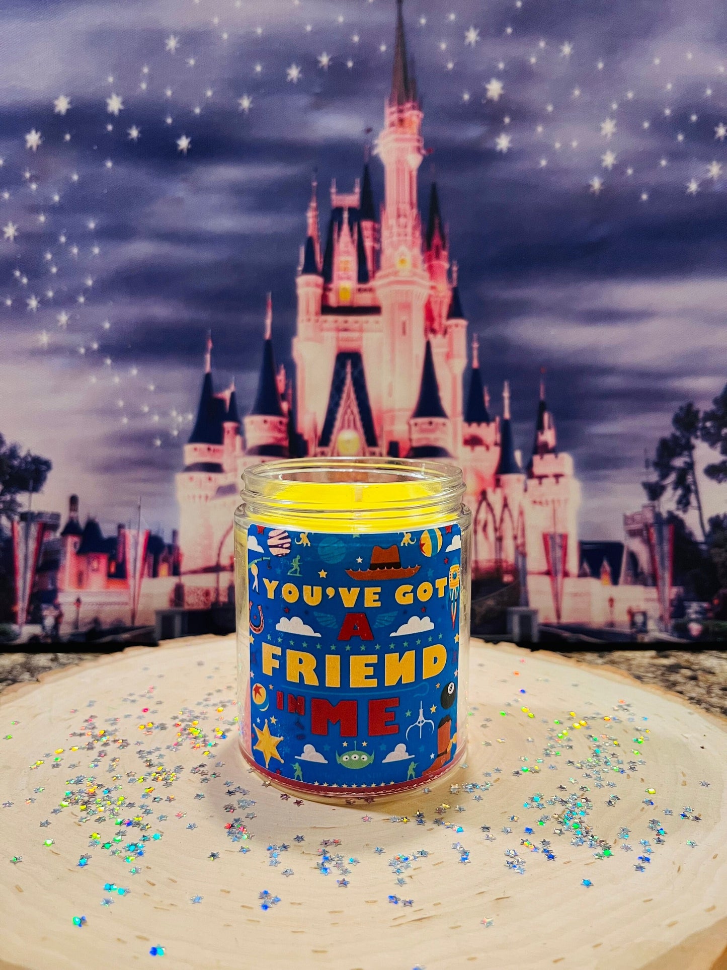 TOY STORY Candle-You've Got A Friend In Me-Toy Story World At Hollywood Studios-Woody And Buzz Lightyear Gift-Toy Story Home Decor-PixarGift