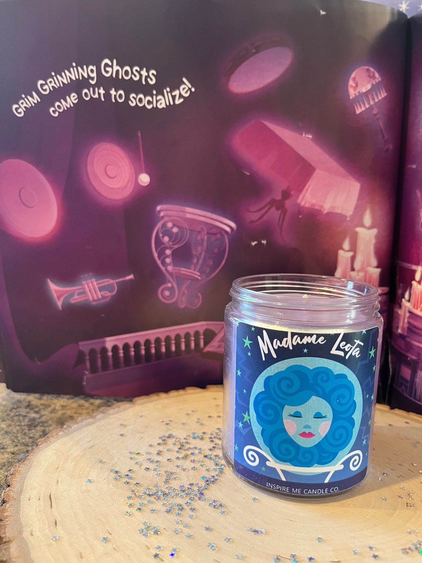 Madame LEOTA-HAUNTED MANSION Candle-Welcome Foolish Mortals-Disney World Happy Haunts-Grim Grinning Ghosts Gift-Disney Fall Decor For Home