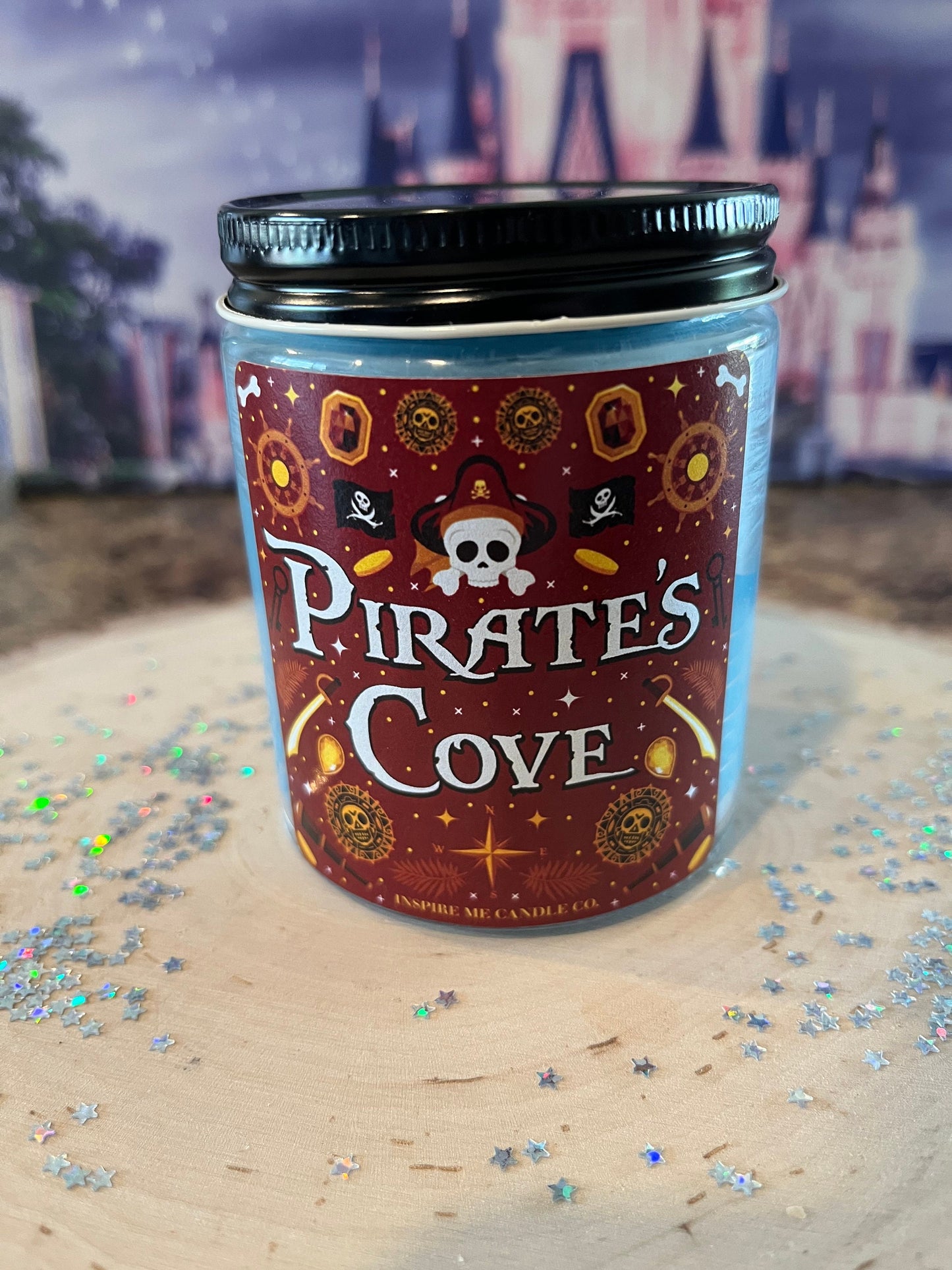 PIRATES Of The Carribean Candle- Yo Ho! Yo Ho! Pirate's Cove Candle-Captain Jack Sparrow,Disney Gift Idea For Him-Disney Ride Home Decor