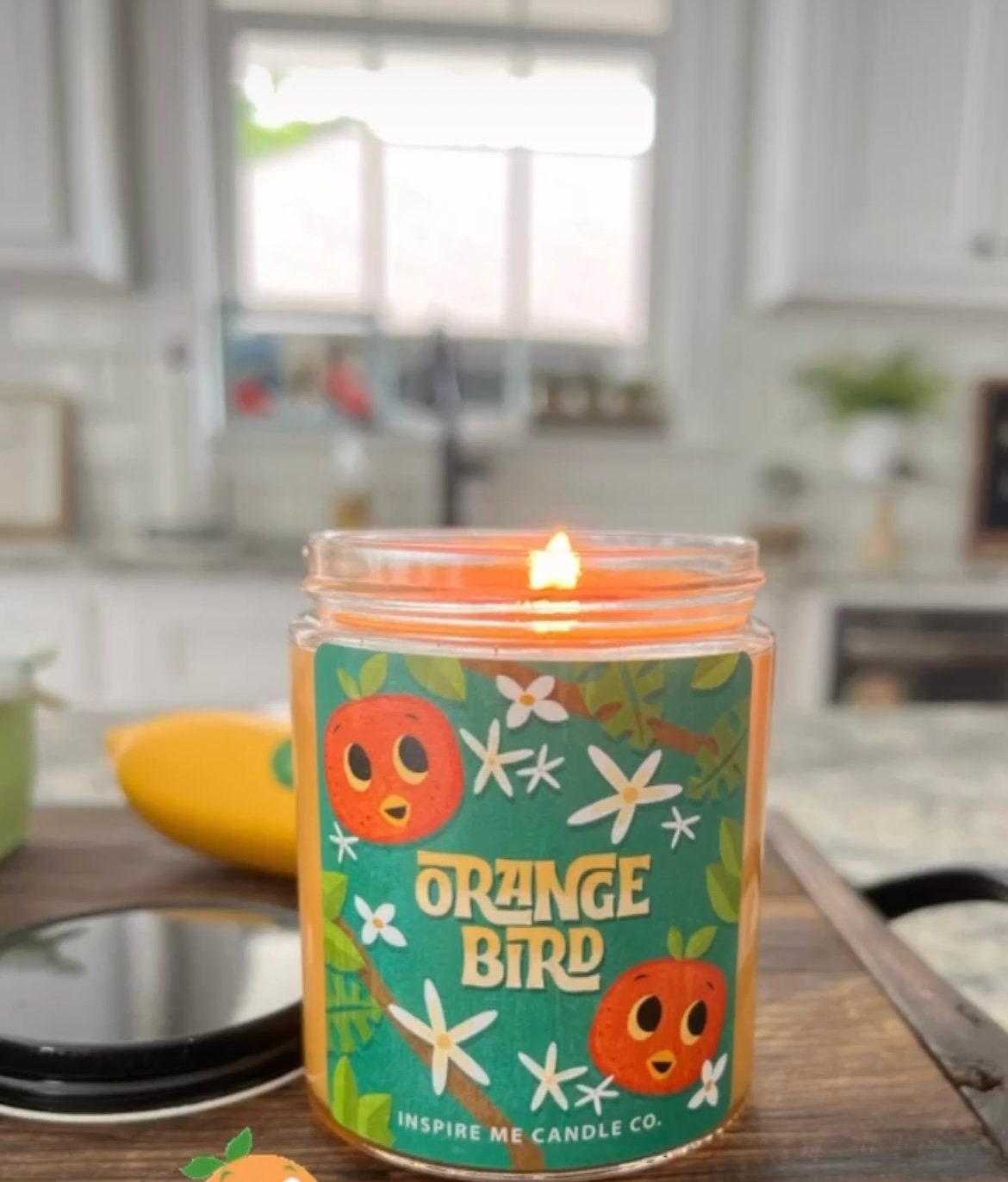 ORANGE BIRD Candle-Sunshine State- Florida- Orange Sherbet Treat- Citrus And Vanilla-Disney Home Decor-Disney Weddings-Disney Kitchen