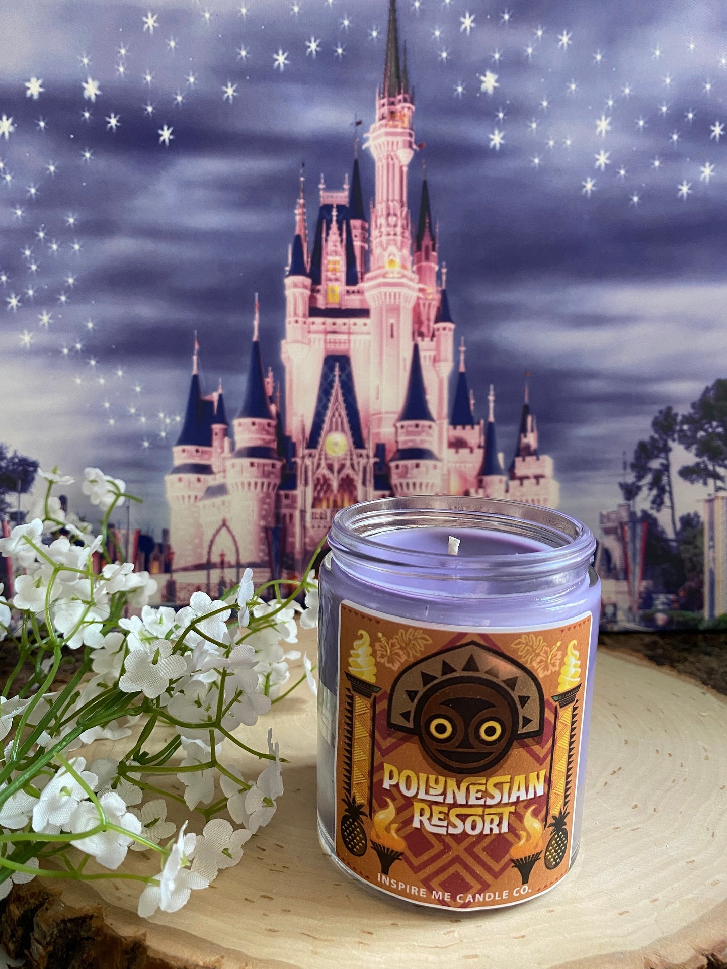 POLYNESIAN RESORT Candle Disney-Inspired Scent ~ Inspired By Vacation Resort-Perfect Gift Or Home Decor-Housewarming Gift-Trip Plan