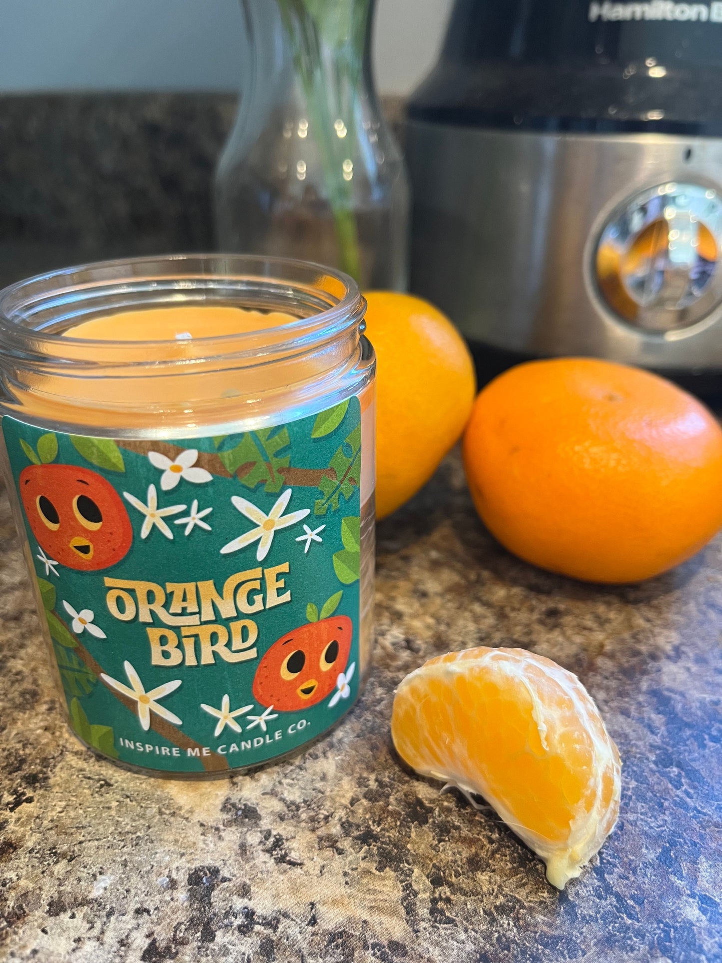 ORANGE BIRD Candle-Sunshine State- Florida- Orange Sherbet Treat- Citrus And Vanilla-Disney Home Decor-Disney Weddings-Disney Kitchen