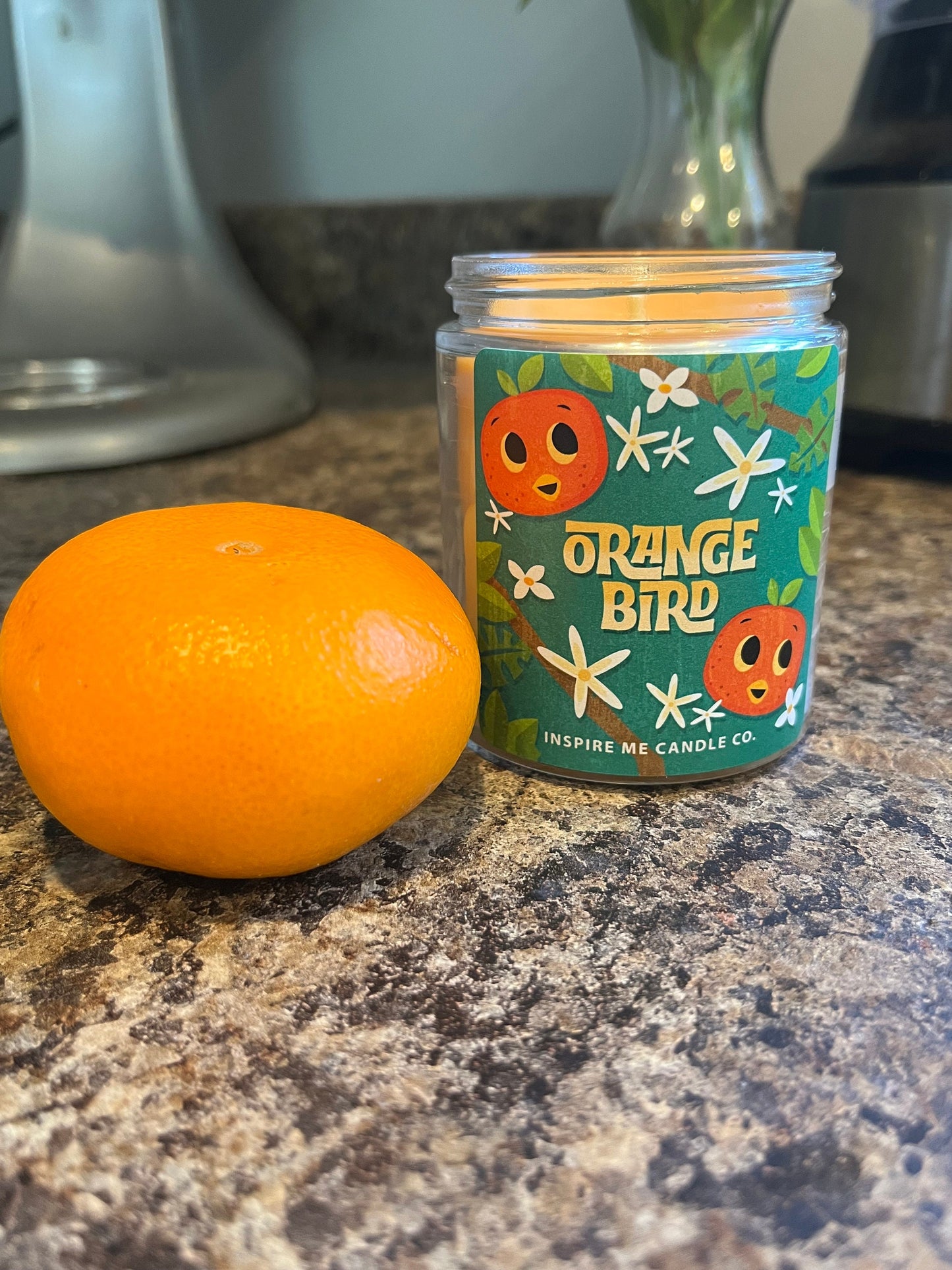 ORANGE BIRD Candle-Sunshine State- Florida- Orange Sherbet Treat- Citrus And Vanilla-Disney Home Decor-Disney Weddings-Disney Kitchen