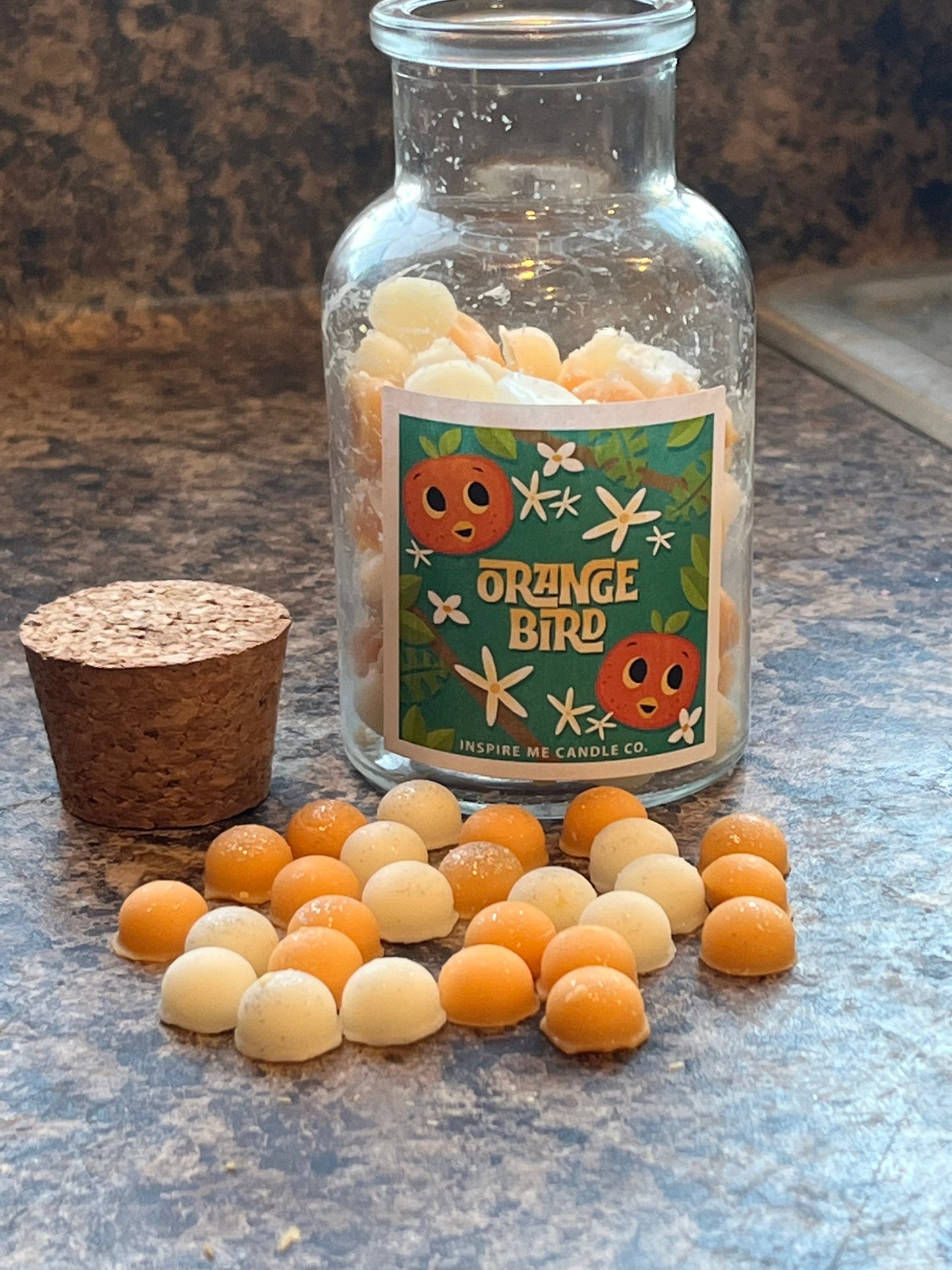 Orange Bird Wax Drops-The Sunshine State Of Florida-Orange Sherbert Ice Cream Scent-Disney Decor For Weddings-Disney ORANGE BIRD Kitchen