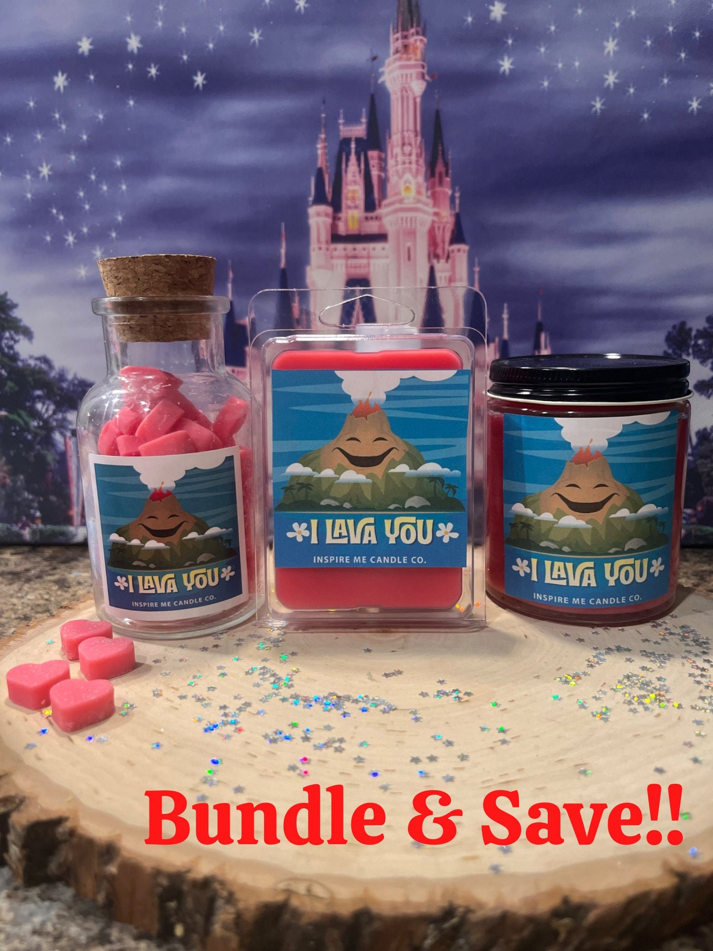 I LAVA YOU Candle | Magic-Infused and Magic-Inspired Candle | Gogi Berry and Mango Scent | Disney WEDDING | Perfect Valentine's Day Gift