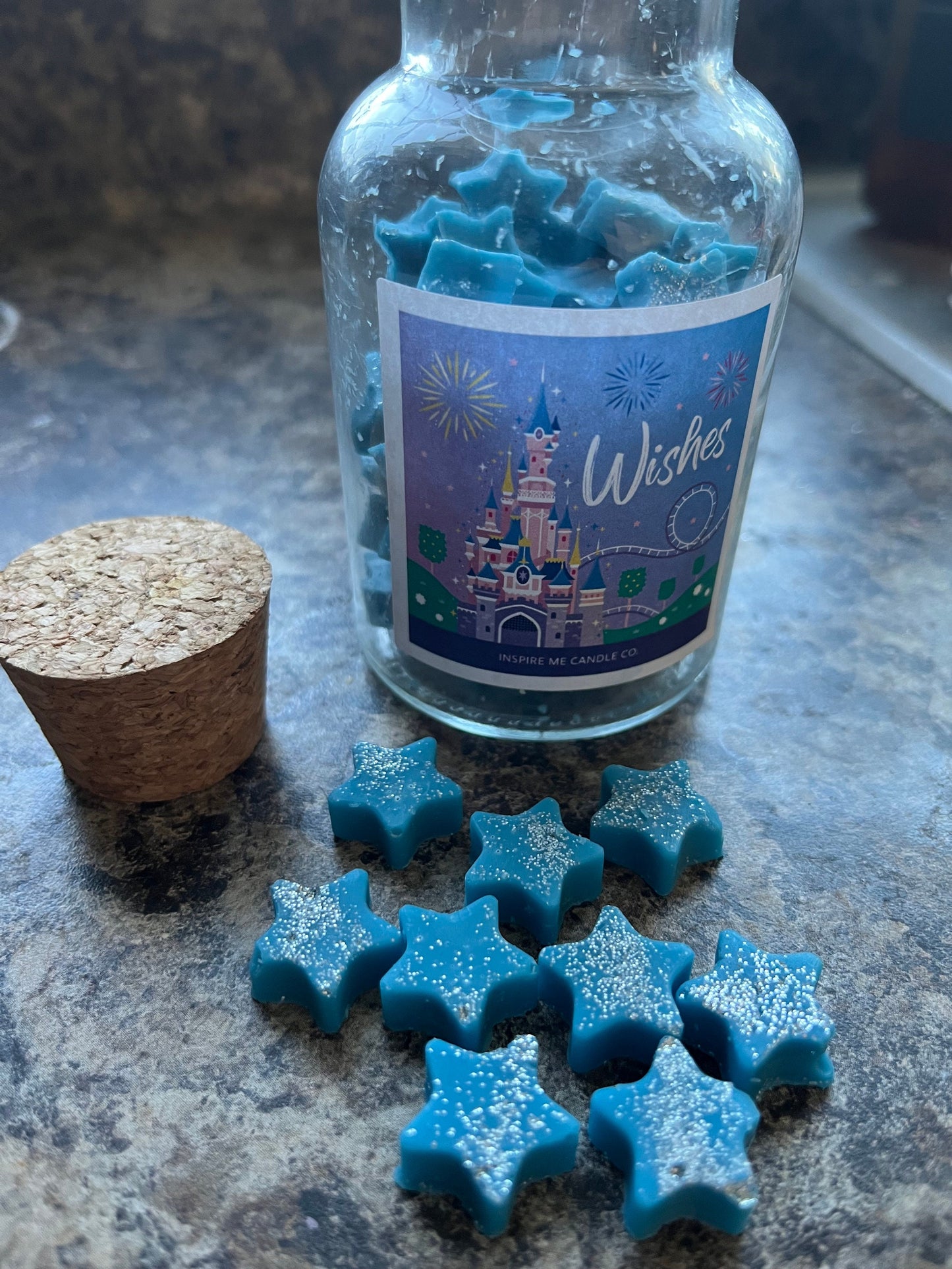 WISHES Disney Wax Stars Wax Melt-Night Firework Show At Magic Kingdom-Disney Home Decor-Disney Fairytale Wedding-Bridal Shower LoveAt Disney