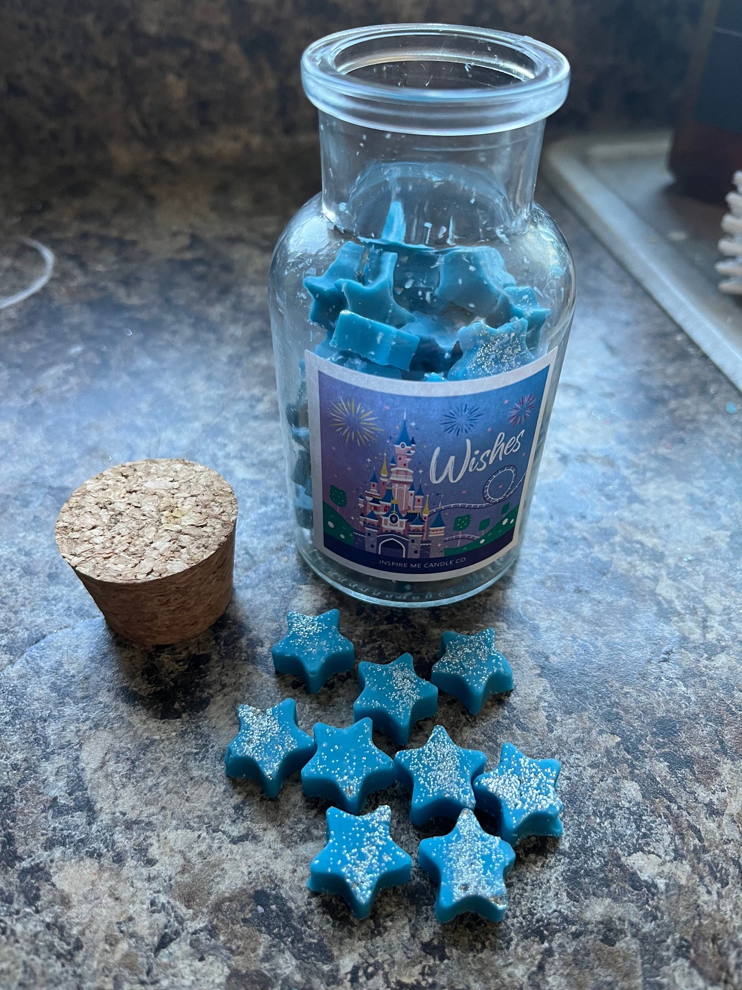 WISHES Disney Wax Stars Wax Melt-Night Firework Show At Magic Kingdom-Disney Home Decor-Disney Fairytale Wedding-Bridal Shower LoveAt Disney