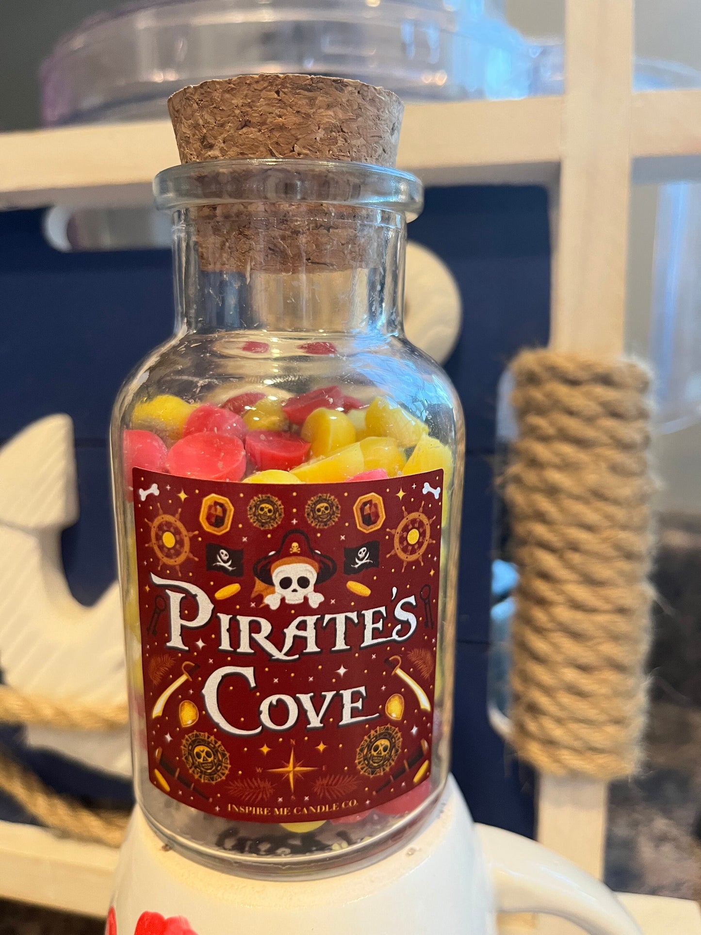 Pirates Of The Carribean Wax Melts-Pirate's Cove, Jack Sparrow, Pirate Ride At Magic Kingdom, Disney Decor For Home, Fall Disney Decor Gift