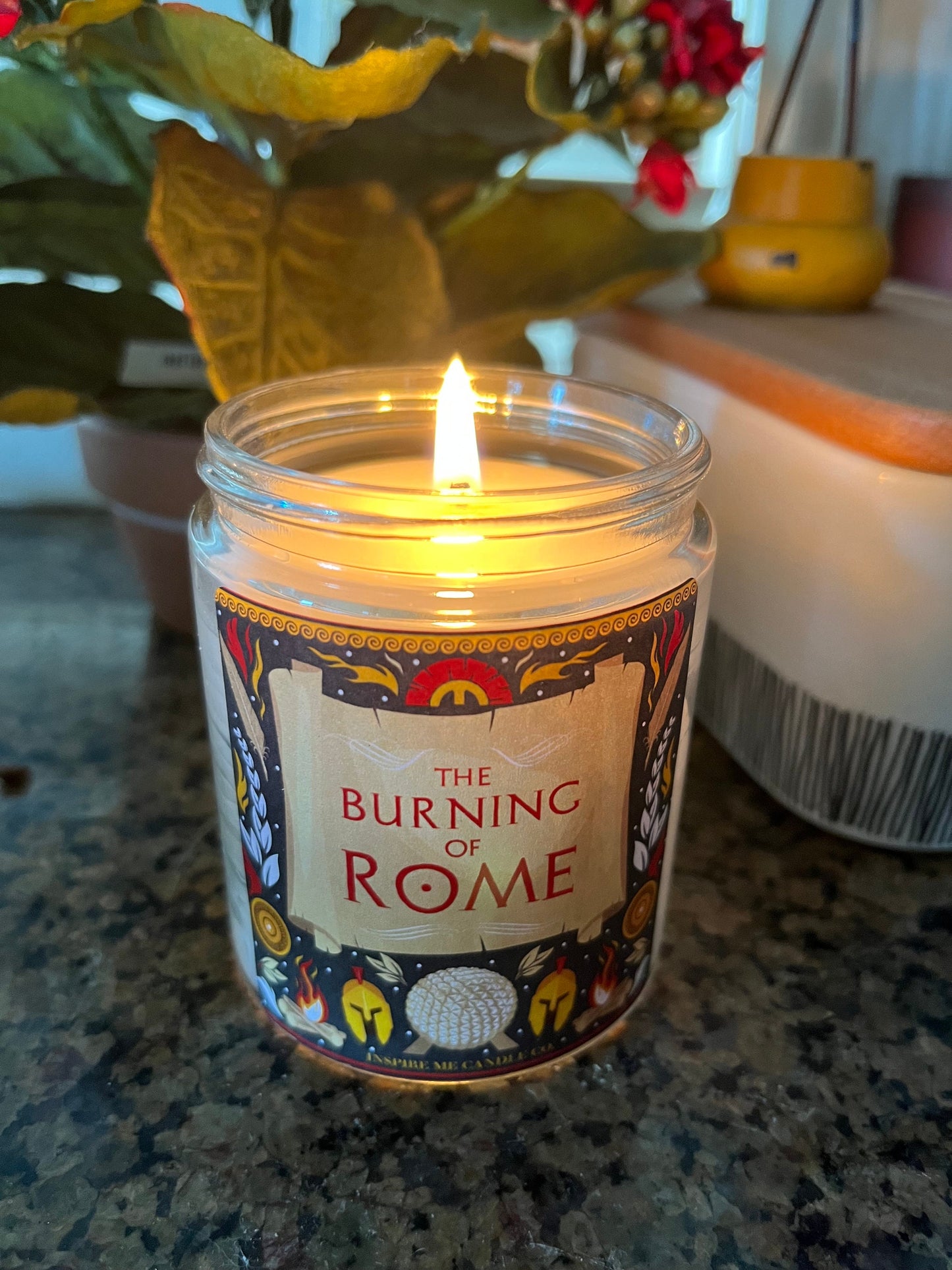 SPACESHIP Earth Candle-The Burning Of Rome At EPCOT-Disney Scented Candle-Disney Home Decor- Scents Of Disney Theme Parks-Gift ForDisney Fan