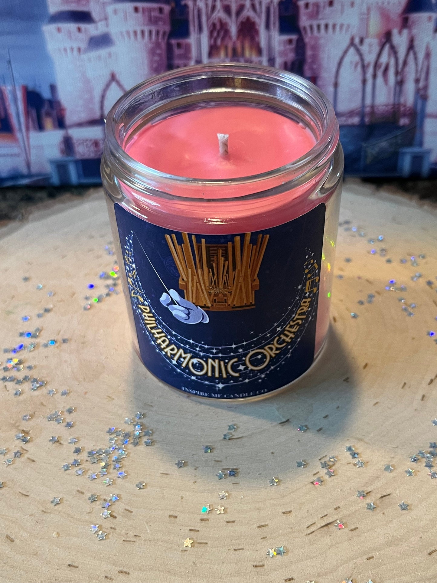 PHILLARMAGIC Candle-Mistro Mickey Mouse And The Phillarmonic Orchestra-Disney Park Scent-Autumn DisneyDecor-Be Our Guest Wax Melt-ApplePie