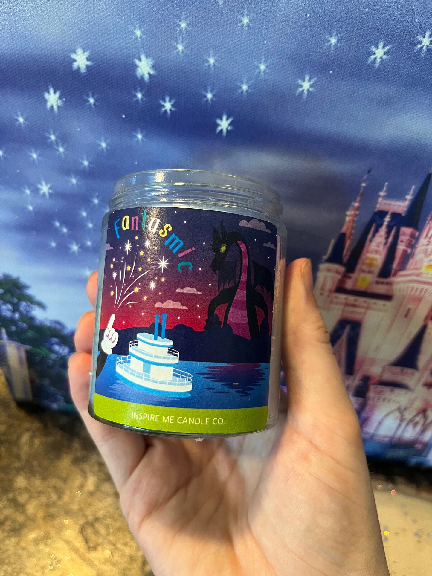 FANTASMIC Candle For Home-Disney Family Vacation At Hollywood Studios-Disney Decor For Home-Bridal Shower DisneyWorld-DisneyVillans Haloween