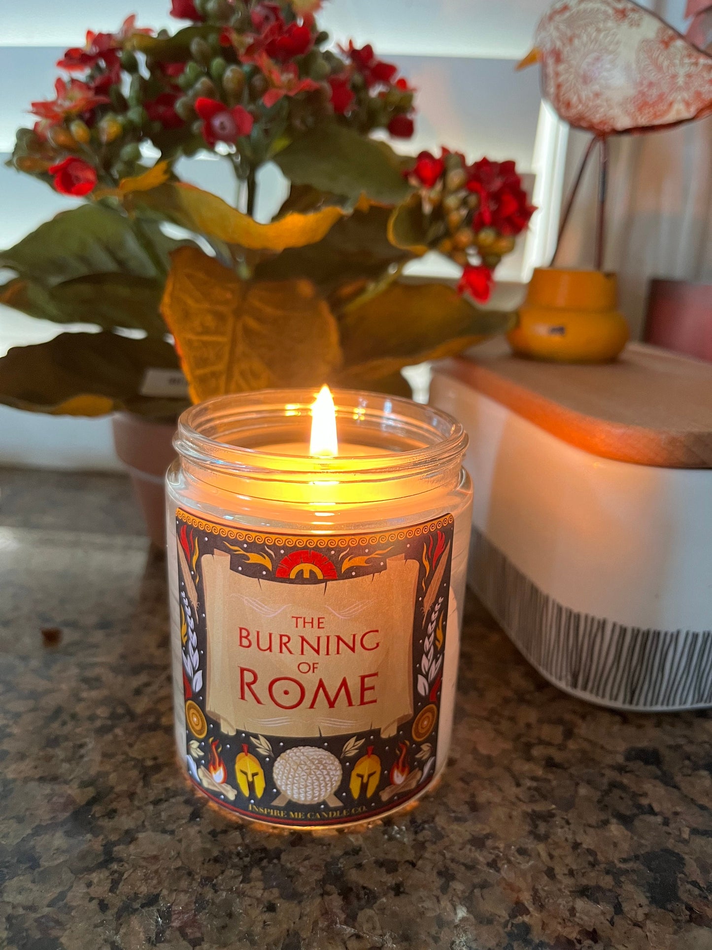 SPACESHIP Earth Candle-The Burning Of Rome At EPCOT-Disney Scented Candle-Disney Home Decor- Scents Of Disney Theme Parks-Gift ForDisney Fan