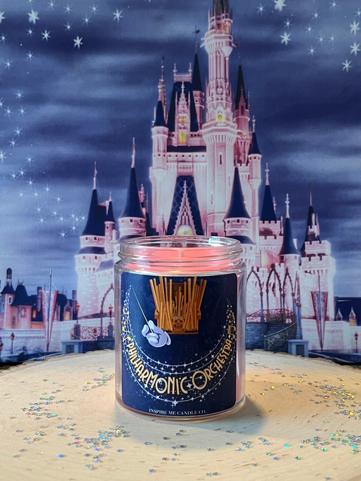 PHILLARMAGIC Candle-Mistro Mickey Mouse And The Phillarmonic Orchestra-Disney Park Scent-Autumn DisneyDecor-Be Our Guest Wax Melt-ApplePie